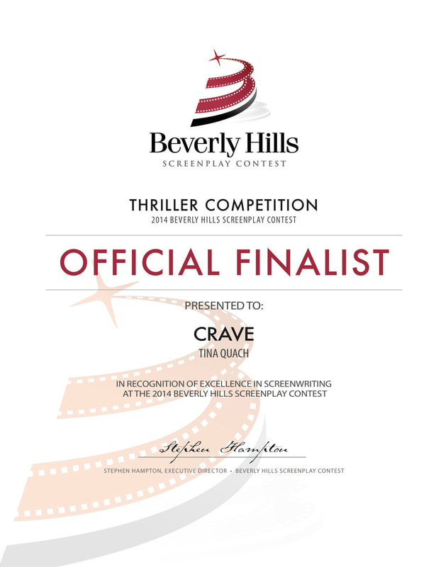 OFFICIAL FINALIST under the Thriller Category at the Beverly Hills Screenplay Contest